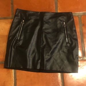 CLOSET CLEAR OUT!  Faux leather skirt